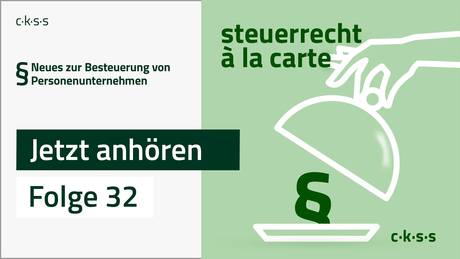 Cover Folge 32 von steuerrecht à la carte