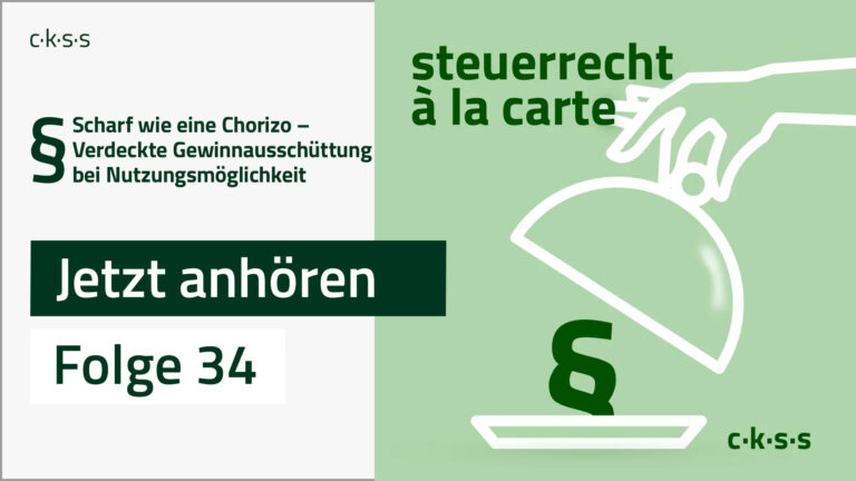 Cover Folge 34 von steuerrecht à la carte