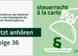 Cover Folge 36 von steuerrecht à la carte