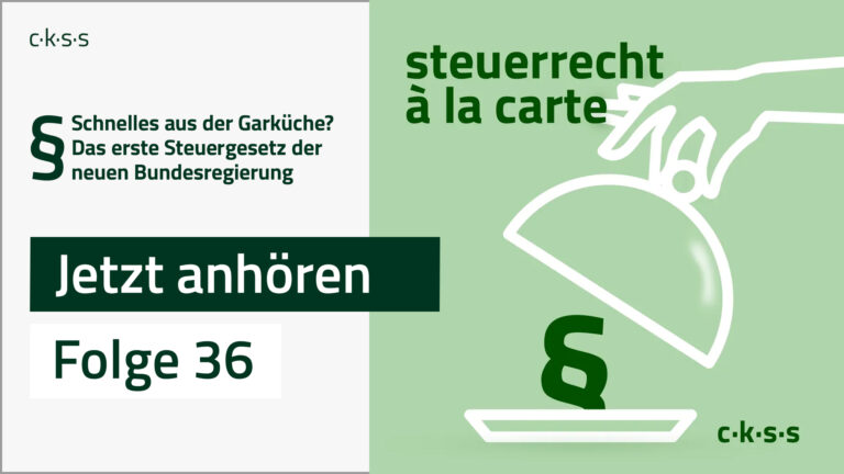 Cover Folge 36 von steuerrecht à la carte