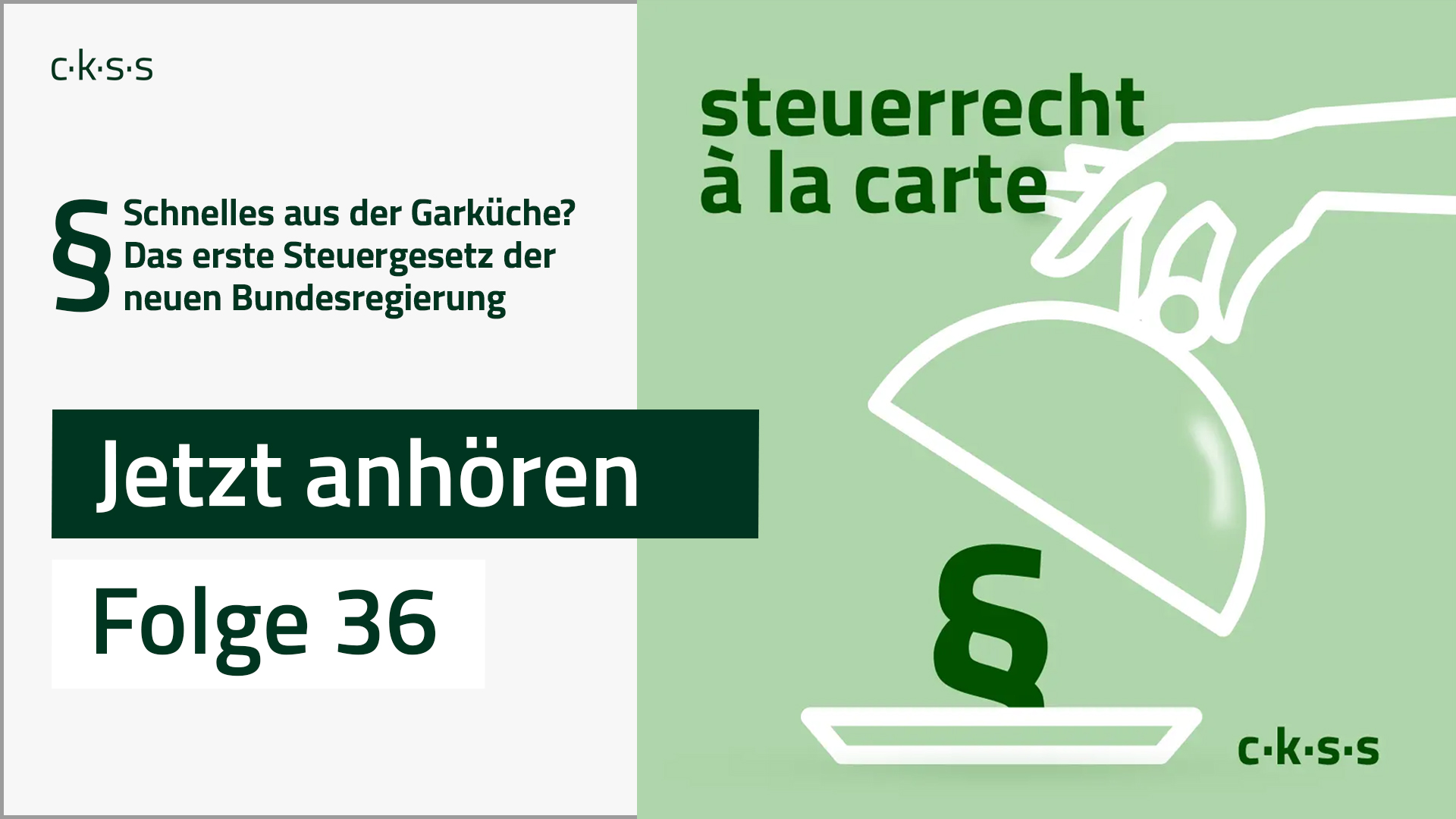 Cover Folge 36 von steuerrecht à la carte