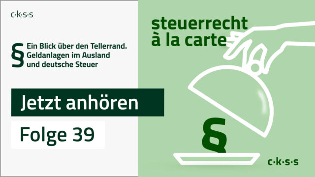 Cover Folge 39 von steuerrecht à la carte