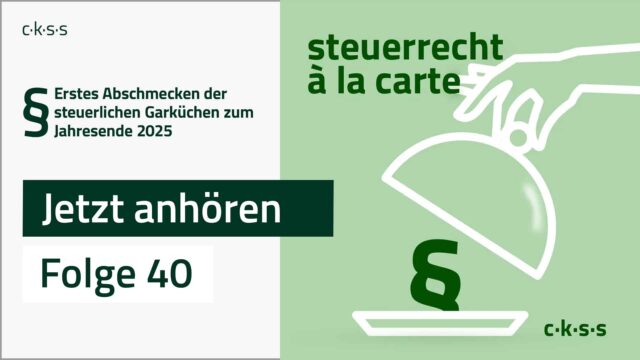 Cover Folge 40 von steuerrecht à la carte